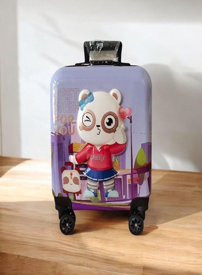 TOYSTODAY حقيبة سفر للأطفال الصغار من تويز توداي، ذات غلاف صلب، مزودة بعجلات ومقبض قابل للسحب، لحملها على متن الطائرة - Image 2